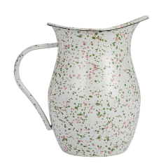 ENAMELED SPLATTERWARE PITCHER